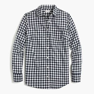 Never-worn/NWT J. Crew Factory lightweight gingham cotton shirt in signature fit